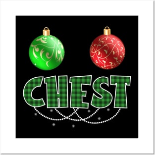 Funny Chest Nuts Couples Christmas Chestnuts Posters and Art